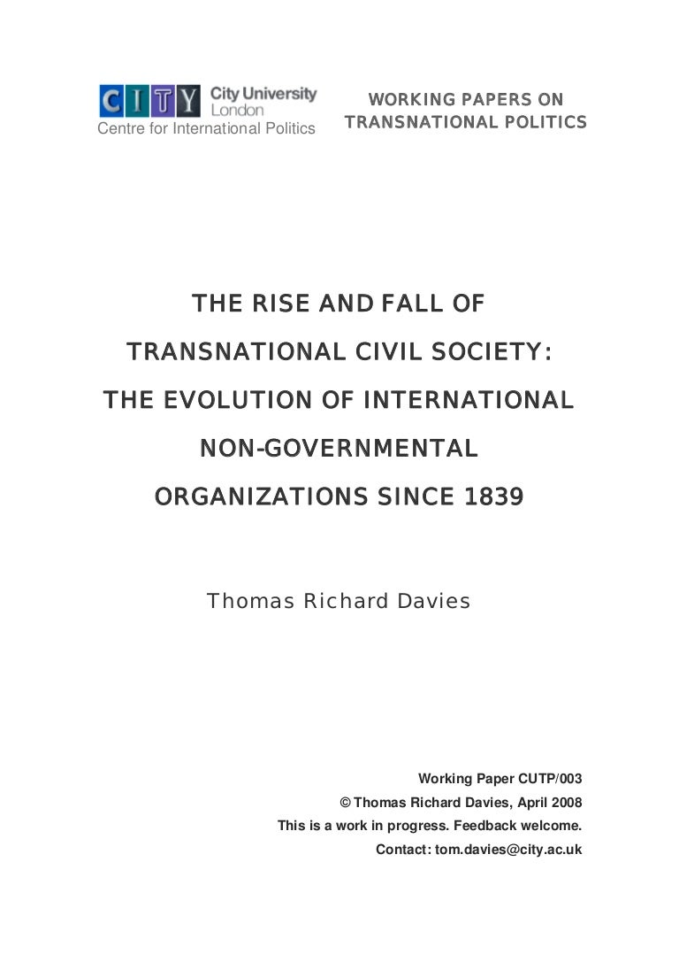 What is civil society: characteristics and history What is civil society: characteristics and history